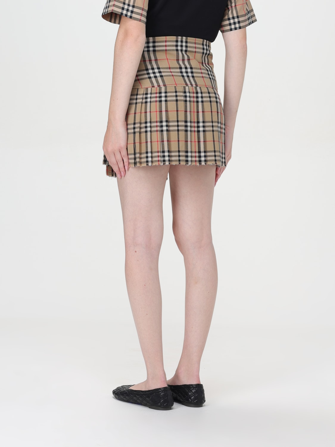 BURBERRY SKIRT: Skirt woman Burberry, Beige - Img 3