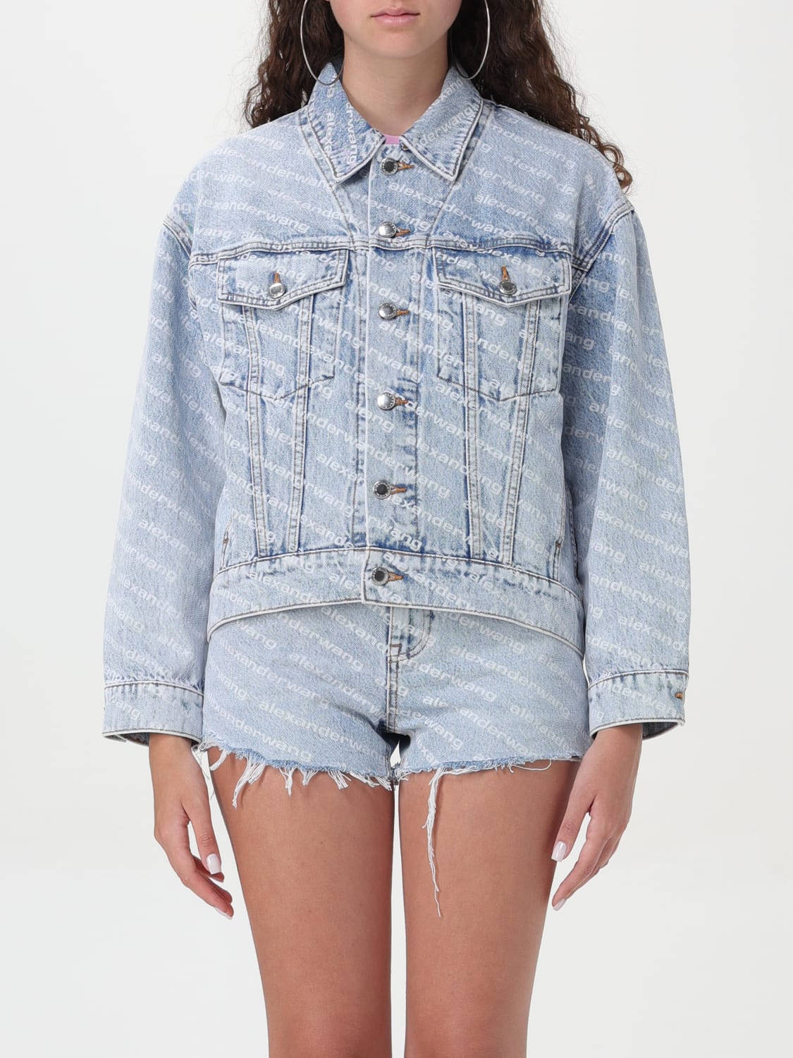 DENIM X ALEXANDER WANG JACKET: Jacket woman Denim X Alexander Wang, Blue - Img 1