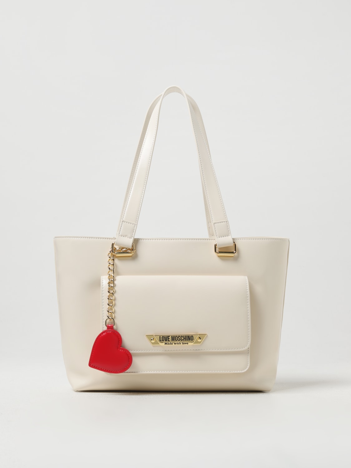 Giglio Borsa Love Moschino in pelle sintetica spazzolata