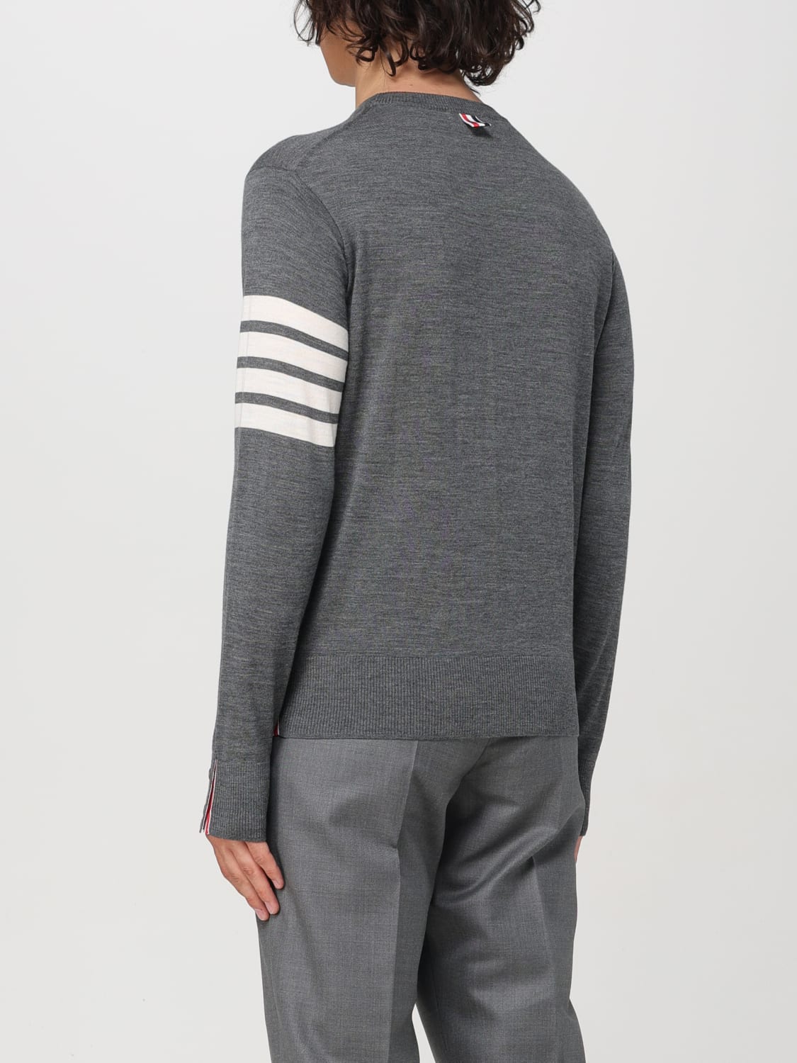 THOM BROWNE SWEATER: Cardigan men Thom Browne, Grey - Img 3