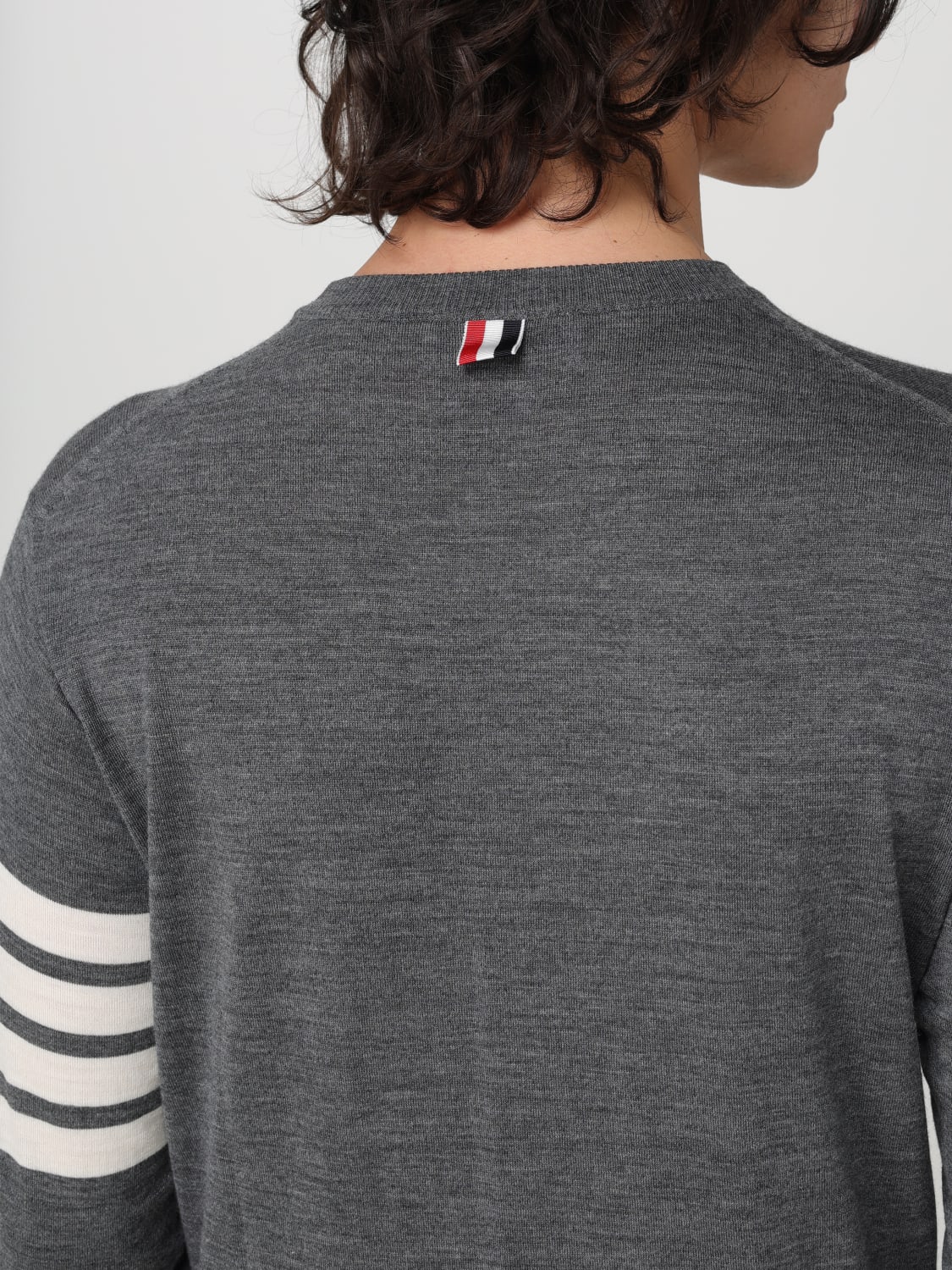 THOM BROWNE SWEATER: Cardigan men Thom Browne, Grey - Img 5