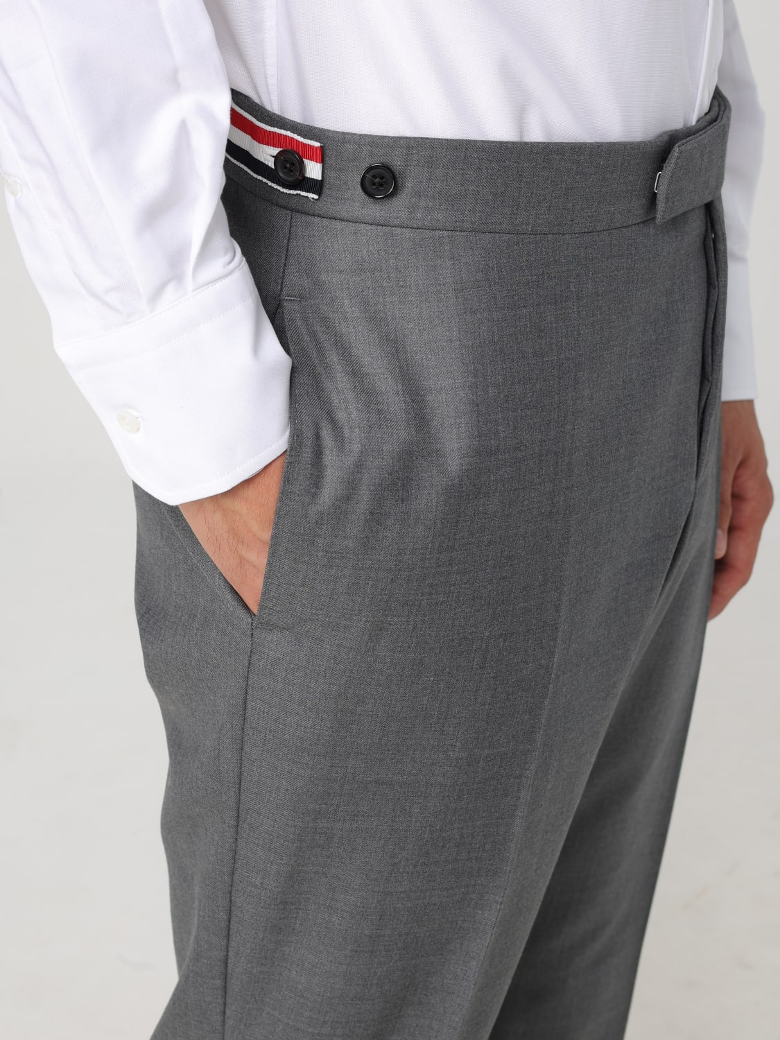 THOM BROWNE PANTS: Pants men Thom Browne, Grey - Img 5