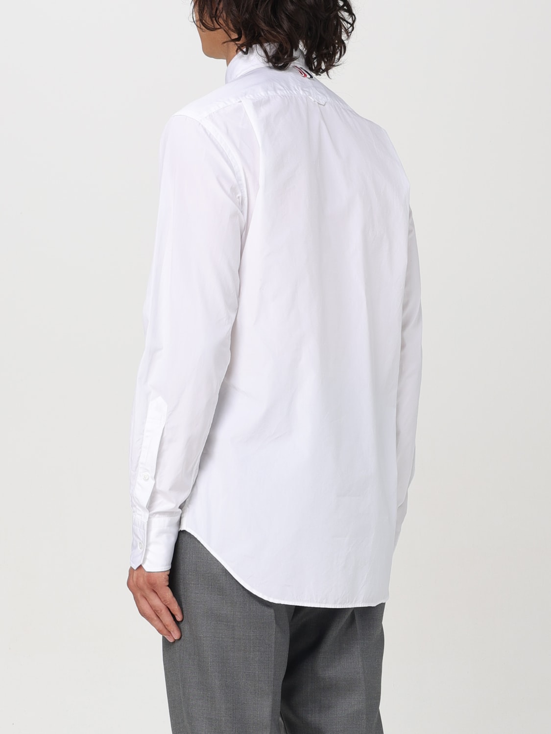 THOM BROWNE CAMICIA: Camicia Thom Browne in popeline di cotone , Bianco - Img 3