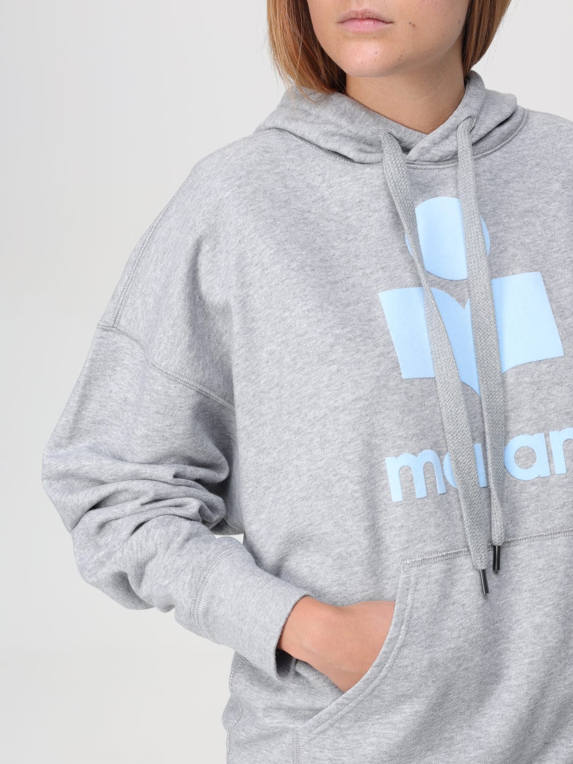 ISABEL MARANT ETOILE SWEAT-SHIRT: Sweat-shirt femme Isabel Marant Etoile, Gris - Img 4