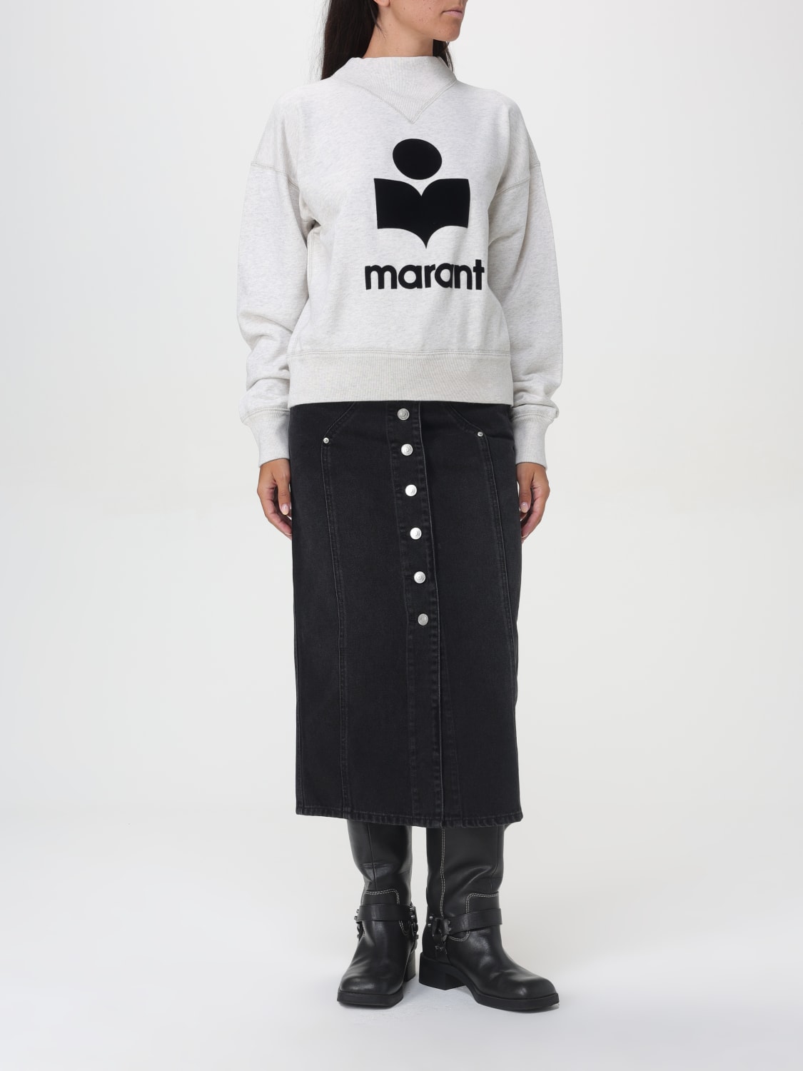 ISABEL MARANT ETOILE SUDADERA: Sudadera mujer Isabel Marant Etoile, Beige - Img 2