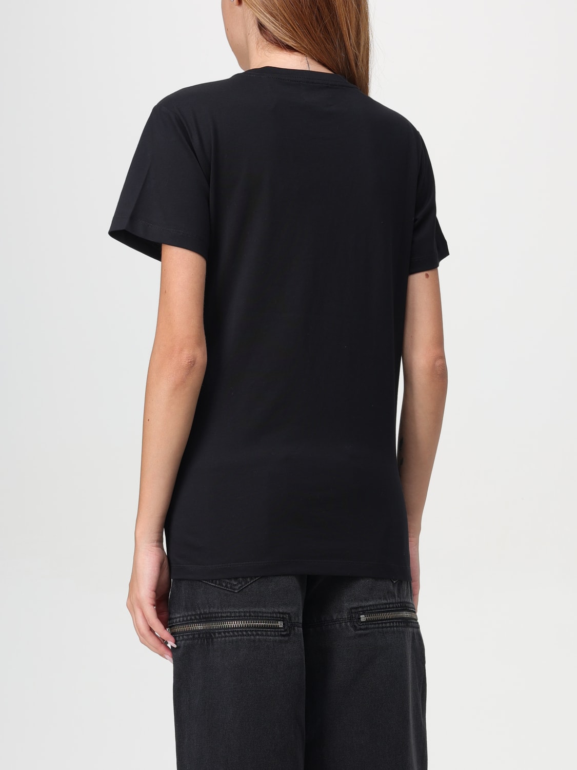 Tシャツ・カットソー ISABEL MARANT ETOILE Woman T-Shirt Black TS0070FAA1N98E 01BK Isabel Marant Etoileアウトレット：Tシャツ レディース