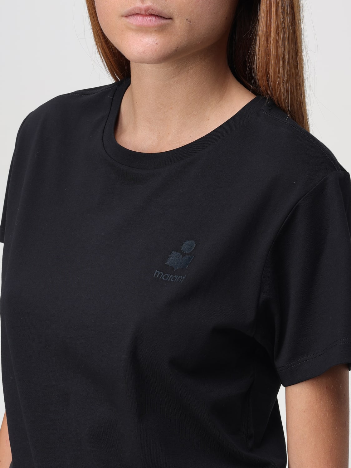 Tシャツ・カットソー ISABEL MARANT ETOILE Woman T-Shirt Black TS0070FAA1N98E 01BK Isabel Marant Etoileアウトレット：Tシャツ レディース