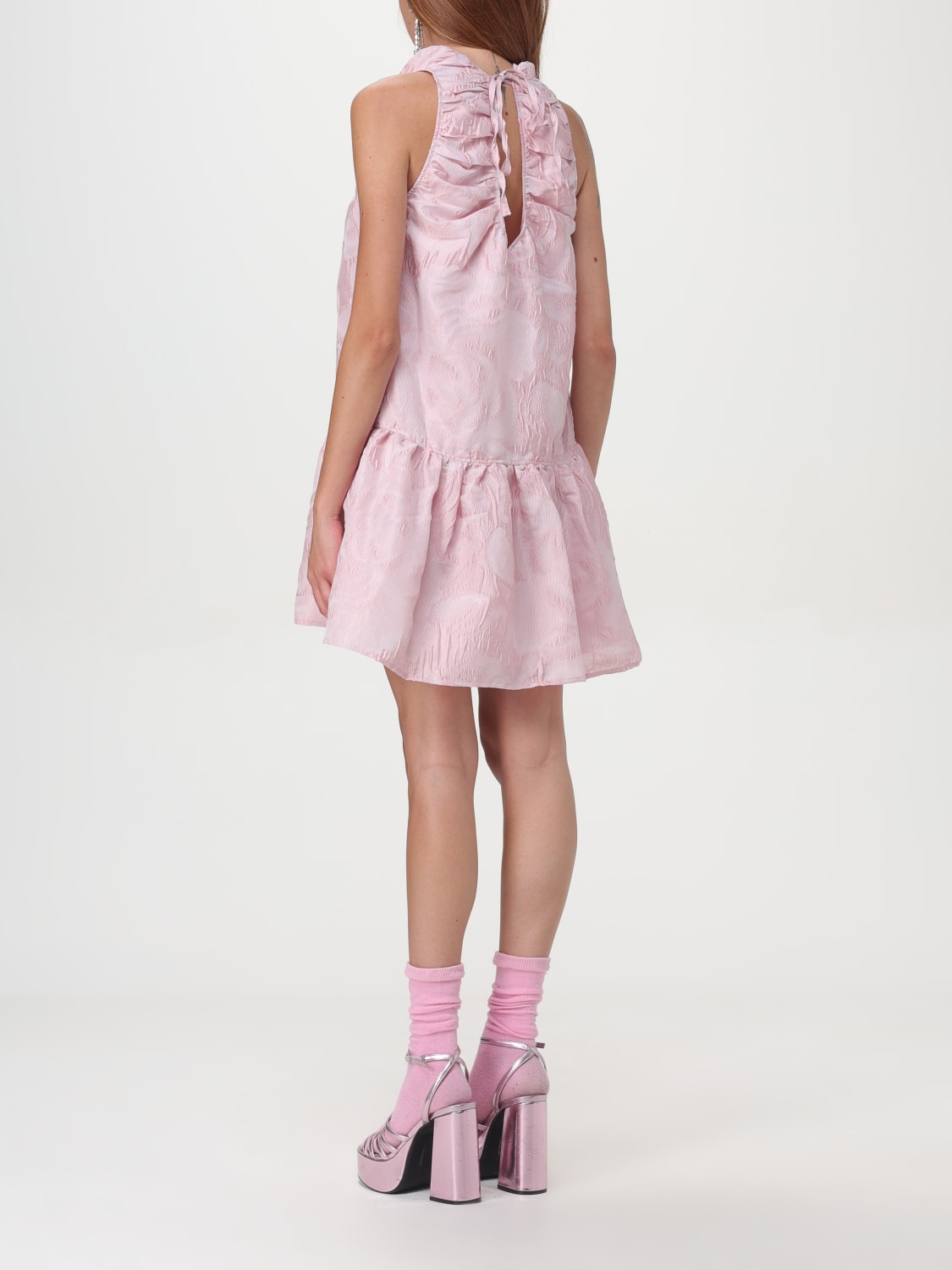 GANNI DRESS: Dress woman Ganni, Pink - Img 2