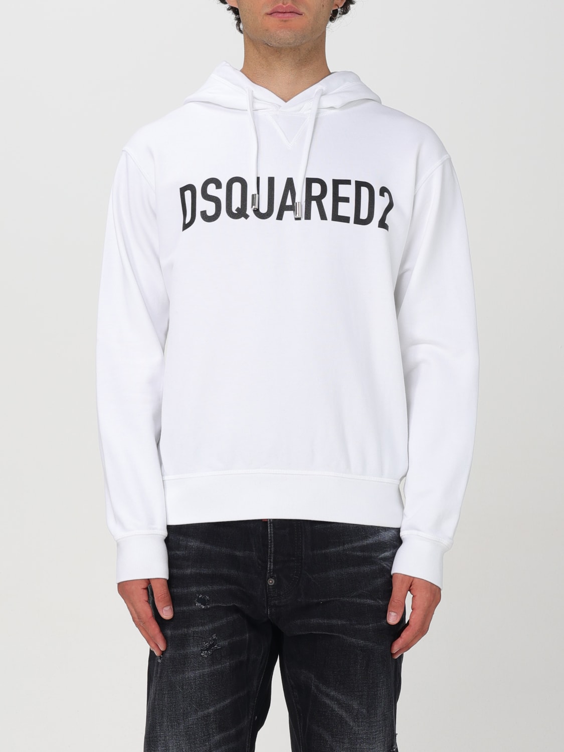 DSQUARED2 SWEATSHIRT: Sweatshirt men Dsquared2, White - Img 1