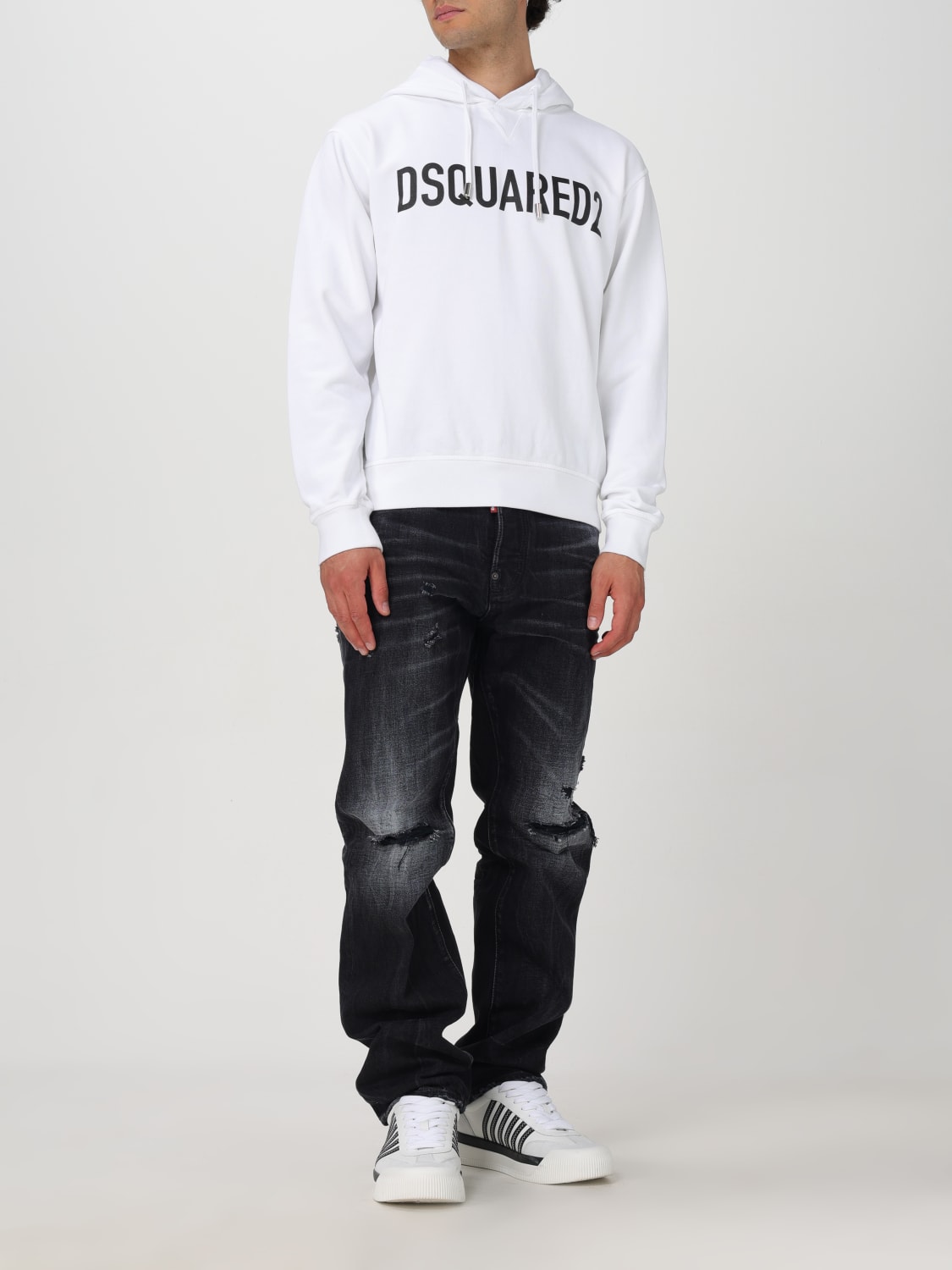 DSQUARED2 SWEATSHIRT: Sweatshirt men Dsquared2, White - Img 2