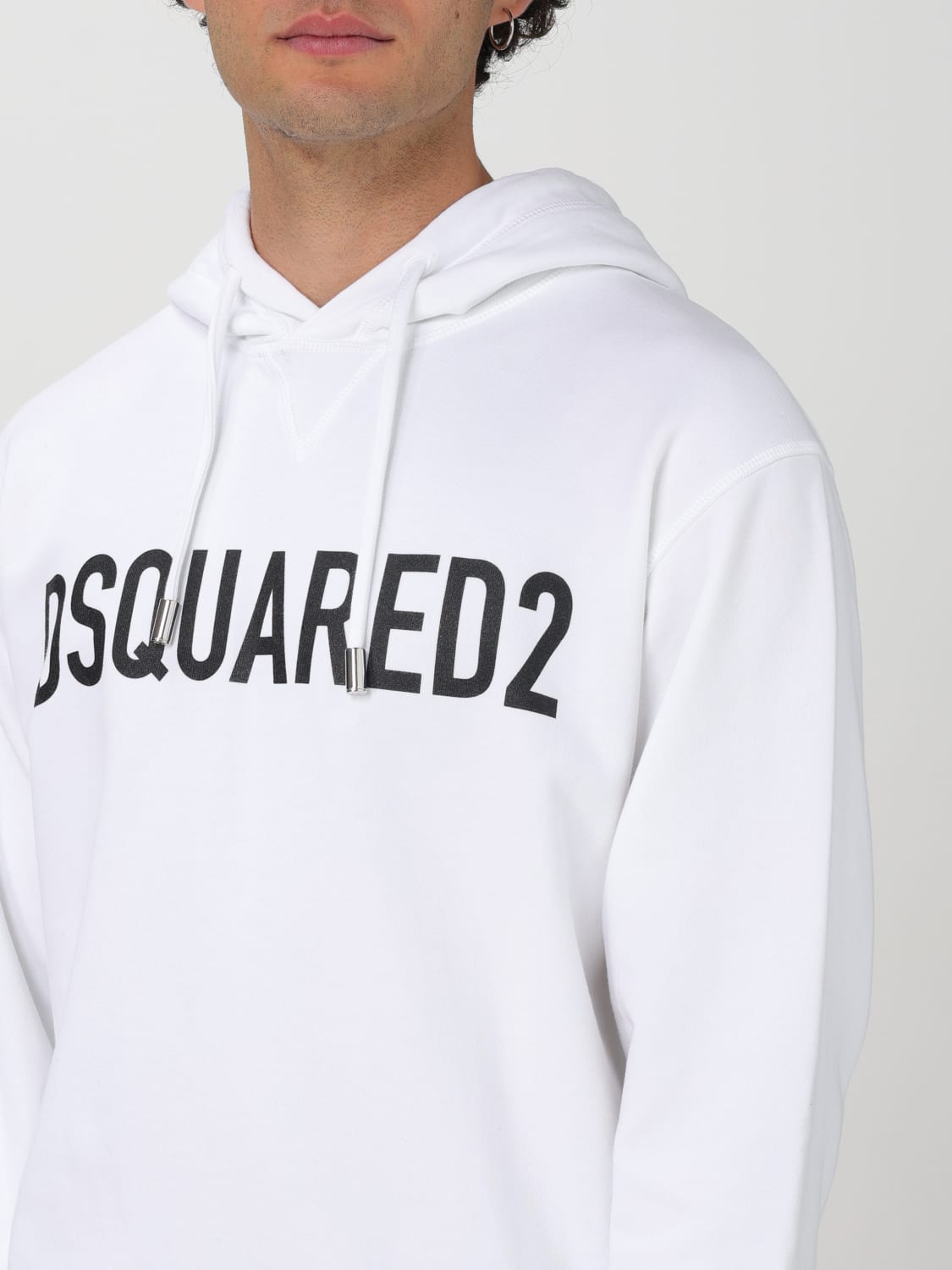 DSQUARED2 SWEATSHIRT: Sweatshirt men Dsquared2, White - Img 4