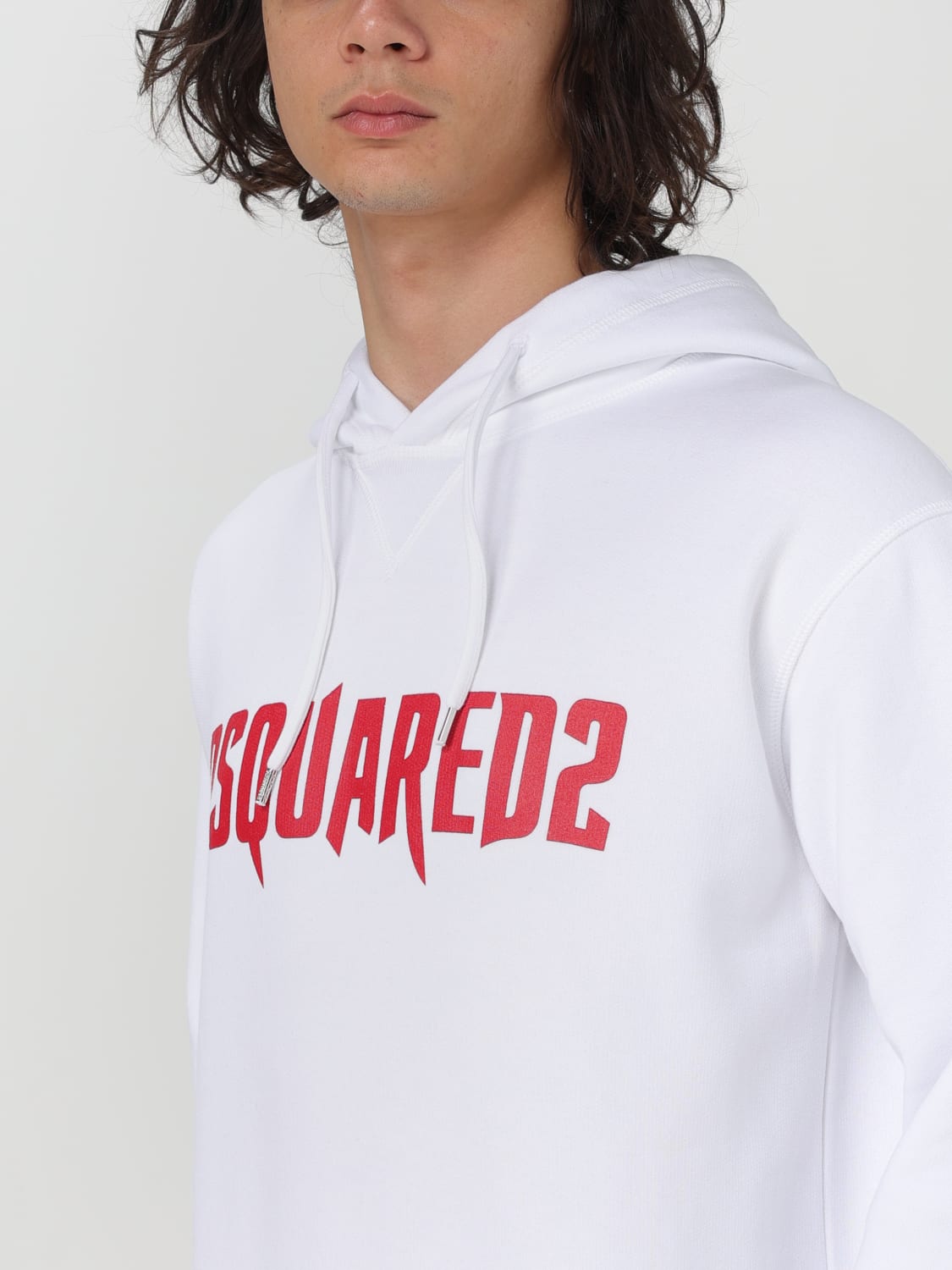 DSQUARED2 スウェットシャツ: スウェットシャツ メンズ Dsquared2, ホワイト - Img 4