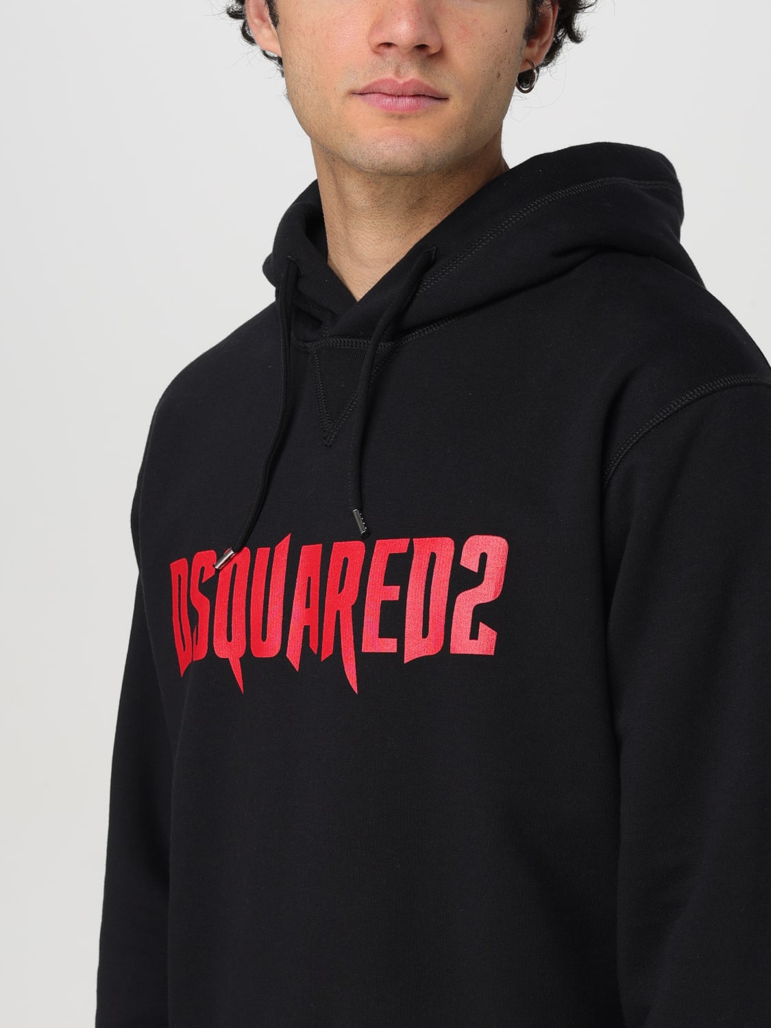 DSQUARED2 SWEATSHIRT: Sweatshirt herren Dsquared2, Schwarz - Img 4