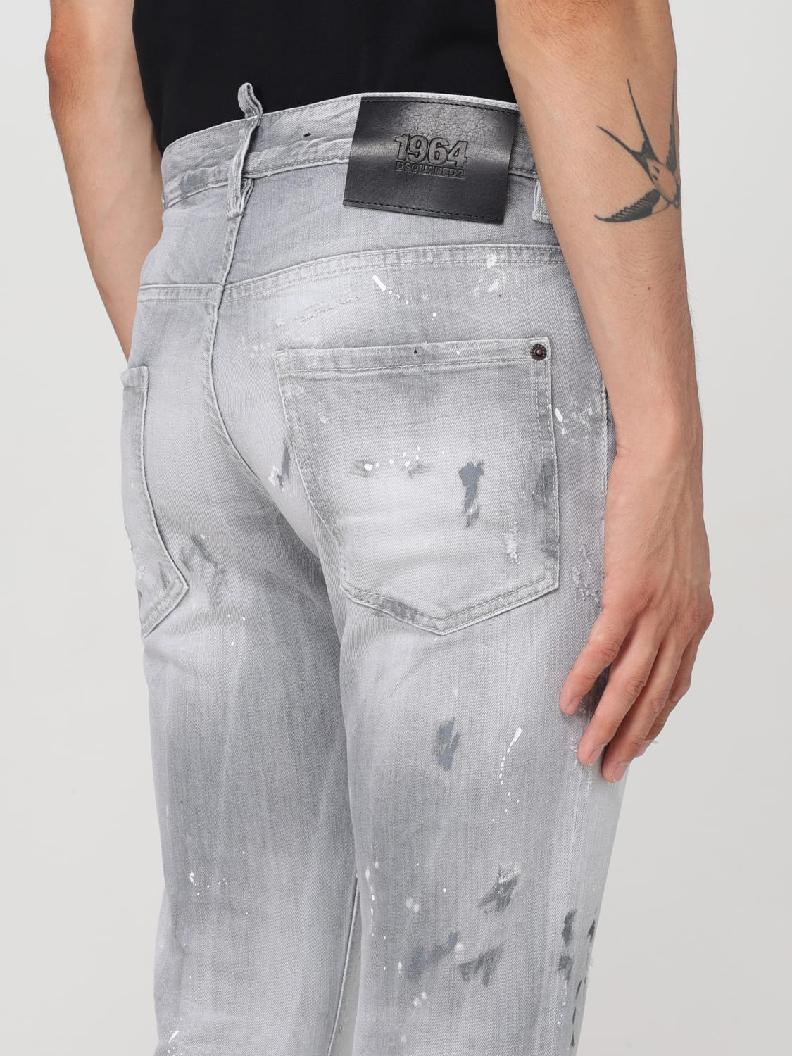 DSQUARED2 JEANS: Jeans men Dsquared2, Grey - Img 3