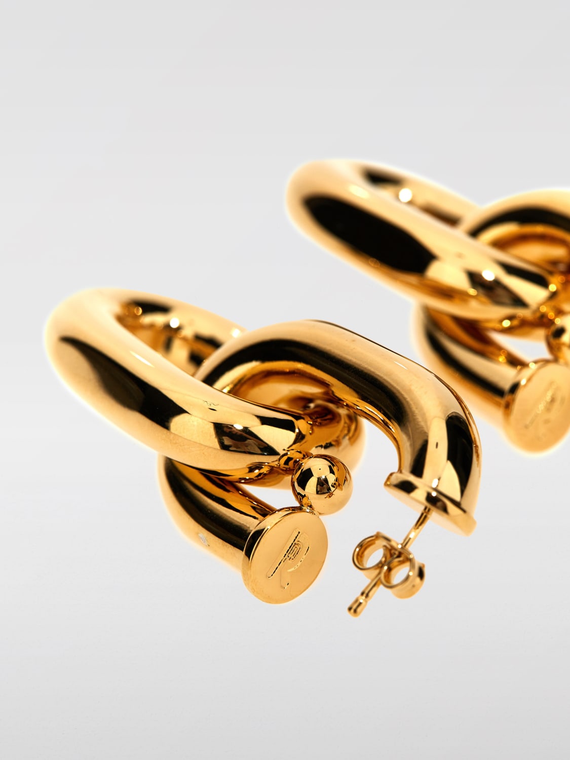 RABANNE GIOIELLO: Orecchini Double XL Link Rabanne in ottone , Oro - Img 2