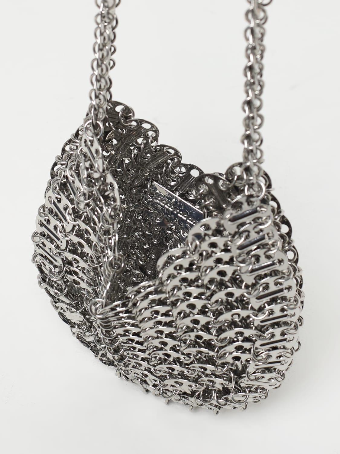 RABANNE MINI BAG: Shoulder bag woman Rabanne, Silver - Img 4