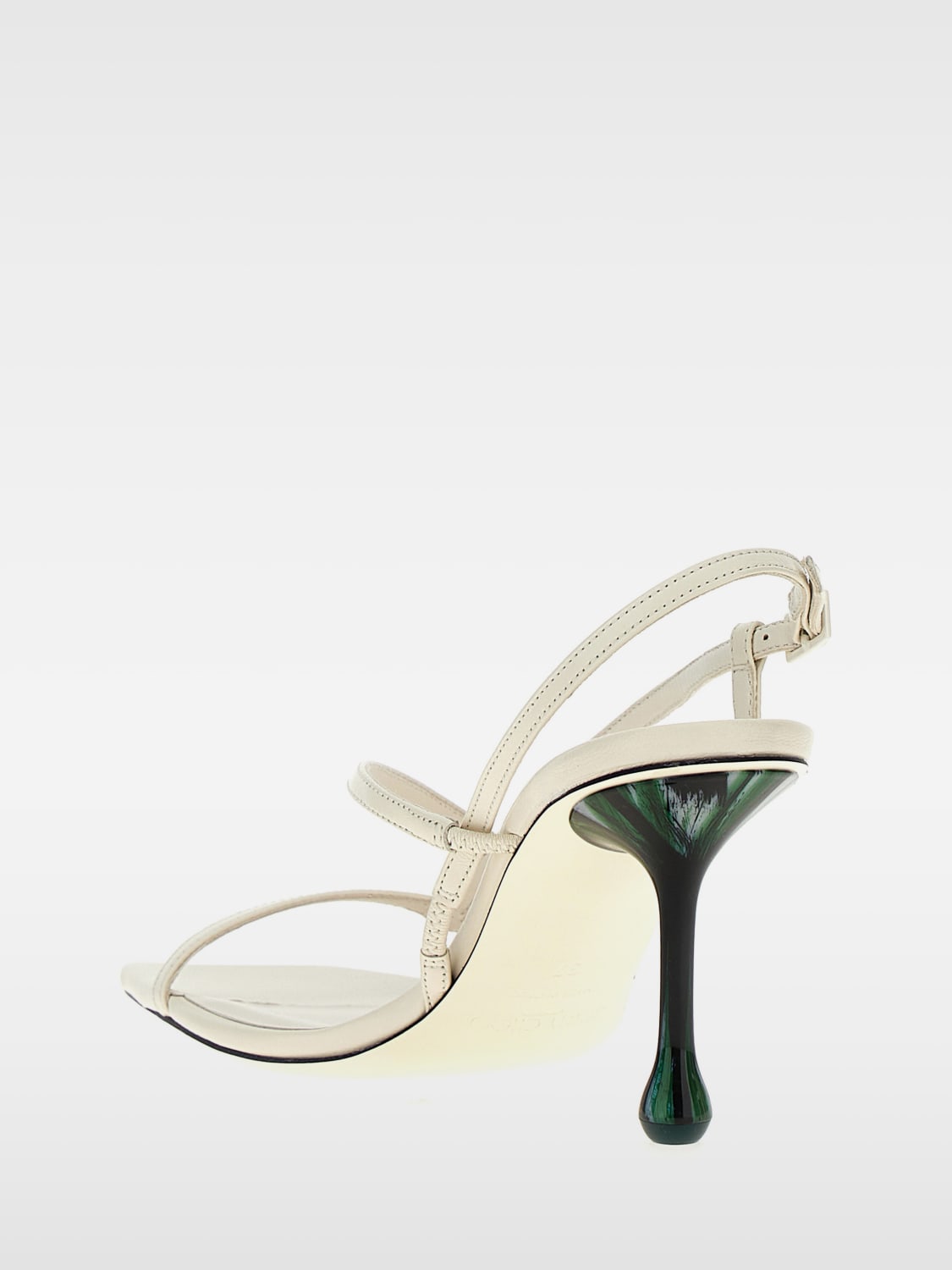 JIMMY CHOO HEELED SANDALS: Jimmy Choo women's heeled sandals, White - Img 3