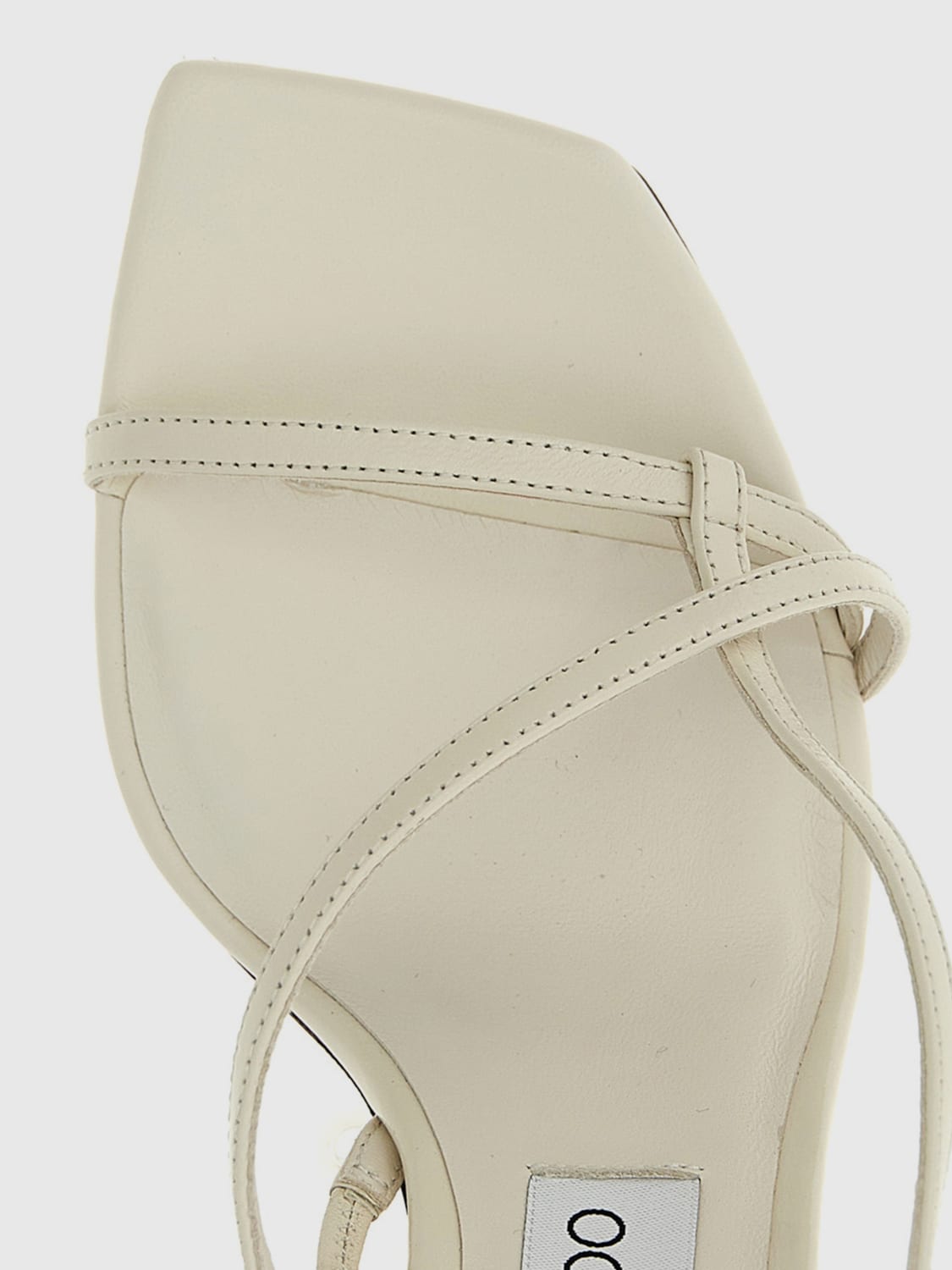 JIMMY CHOO SANDALIAS DE TACÓN: Sandalias planas mujer Jimmy Choo, Blanco - Img 4