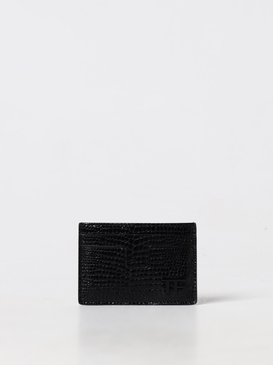 Giglio Portacarte di credito Tom Ford in pelle stampa pitone