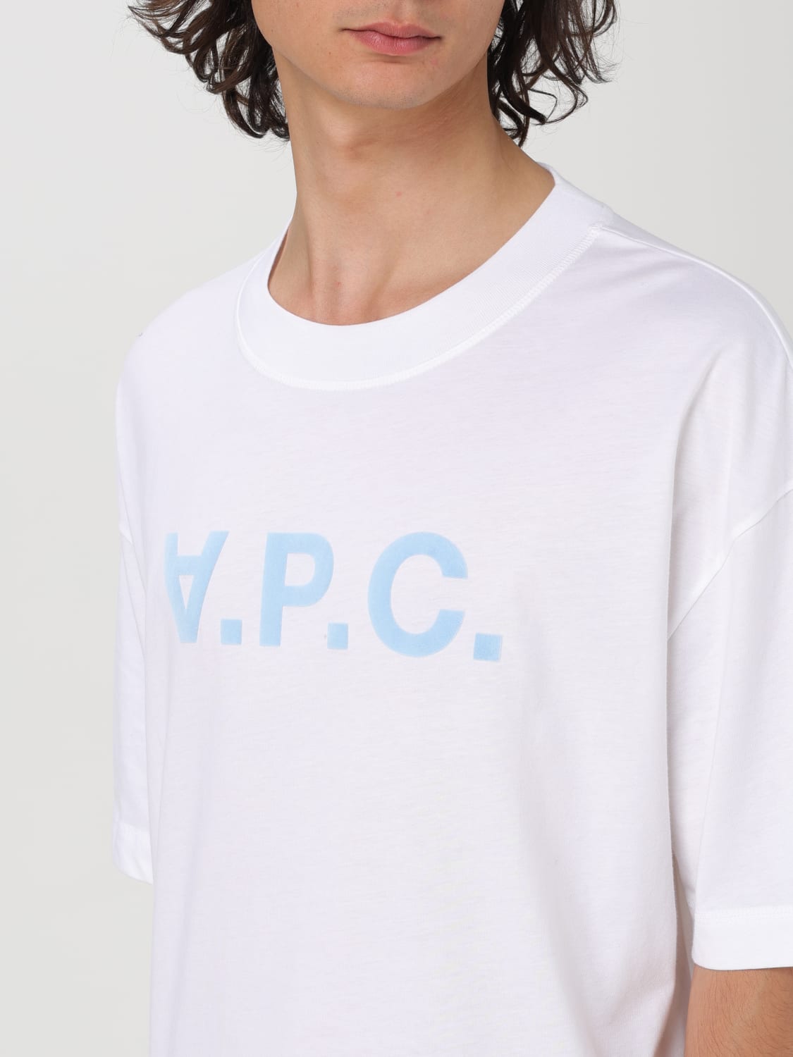 A.P.C. T恤: T恤 男士 A.P.C., 白色 - Img 4