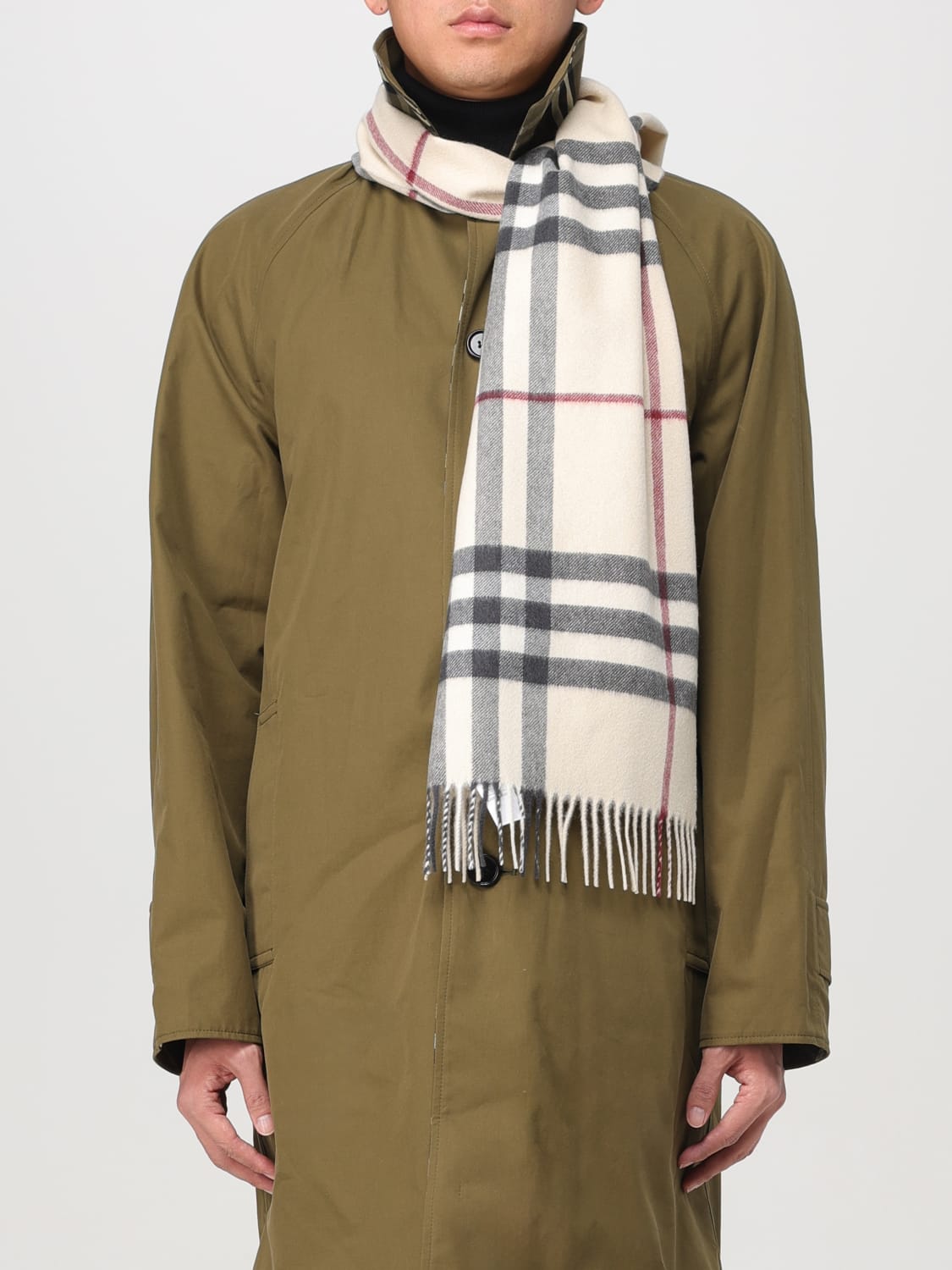 スカーフ Burberry SCARF (8077884 A1450) BURBERRY: Neck scarf men - Beige | Burberry scarf 8077884