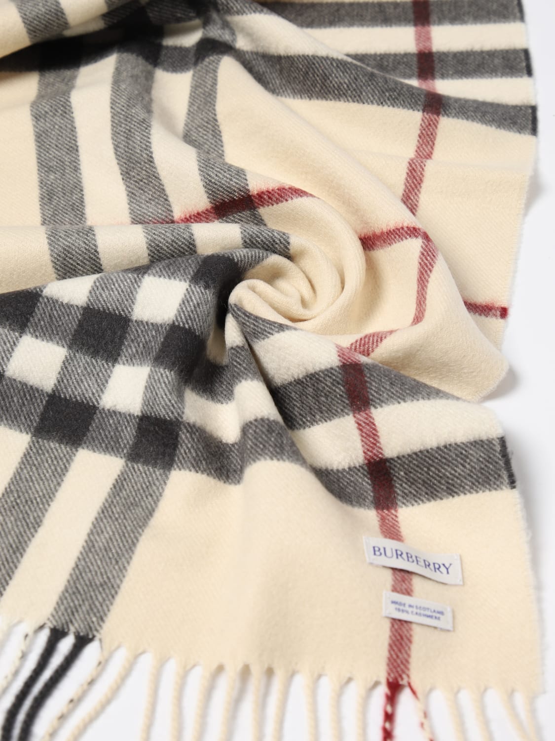 スカーフ Burberry SCARF (8077884 A1450) Cream Cashmere scarf Burberry - Vitkac Italy