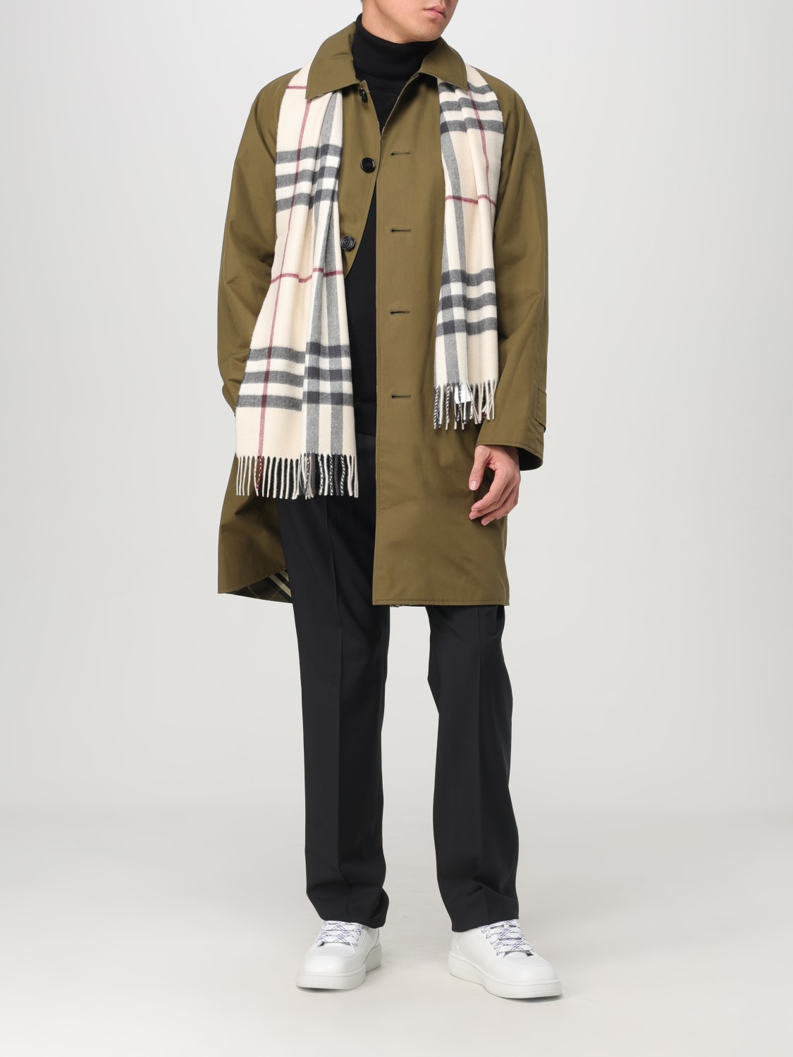 スカーフ Burberry SCARF (8077884 A1450) BURBERRY: Neck scarf men - Beige | Burberry scarf 8077884
