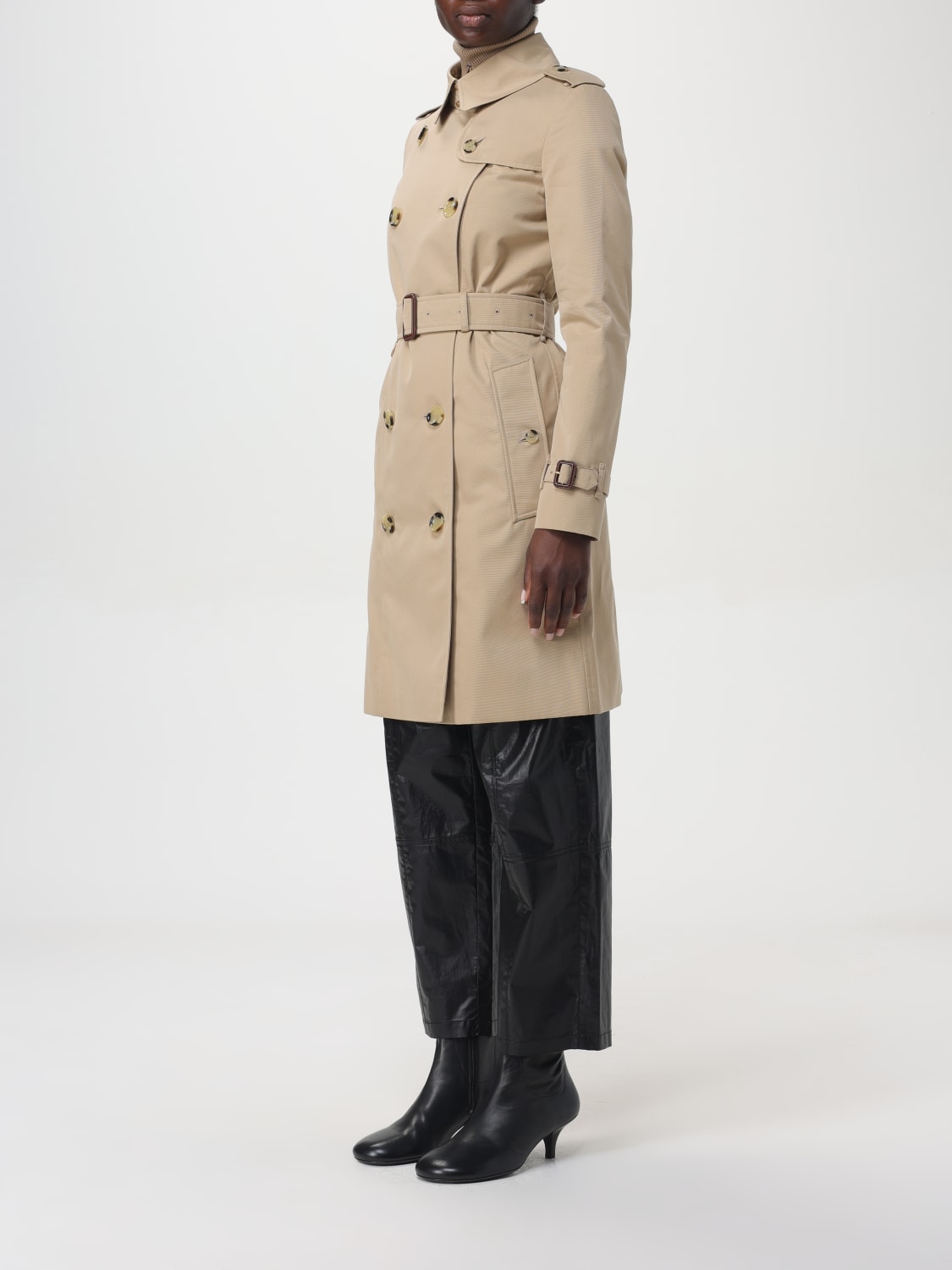 BURBERRY TRENCH COAT: Trench coat woman Burberry, Beige - Img 4