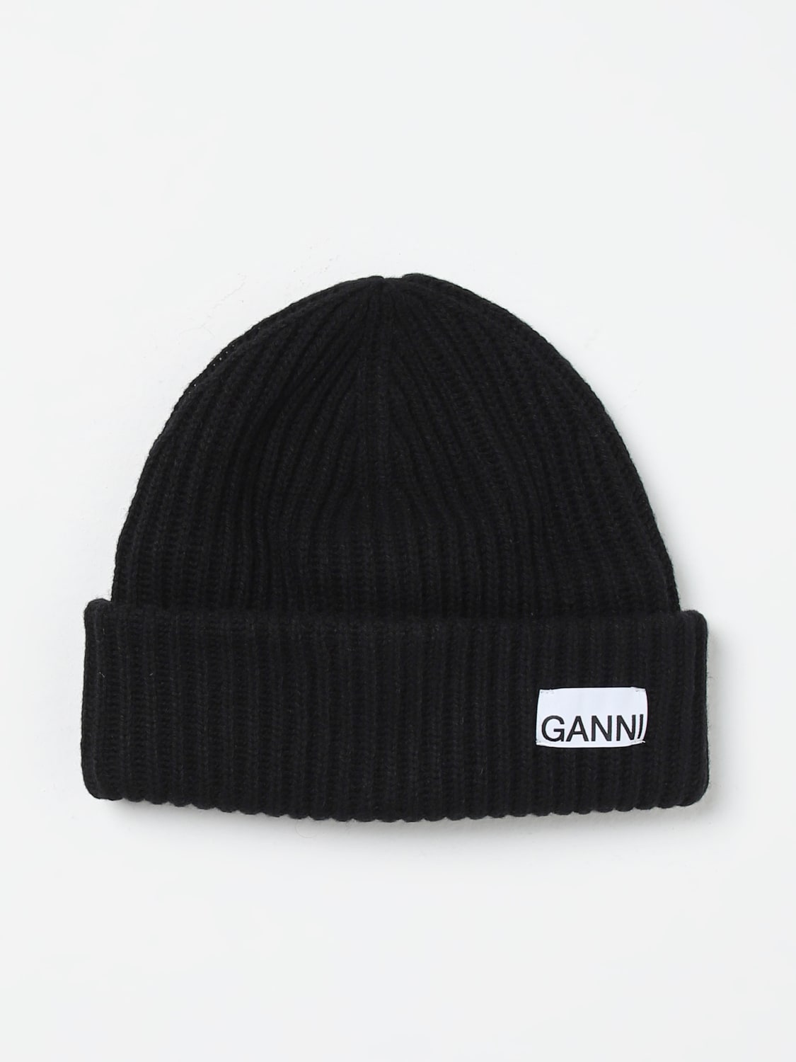 GANNI HAT: Hat woman Ganni, Black - Img 1