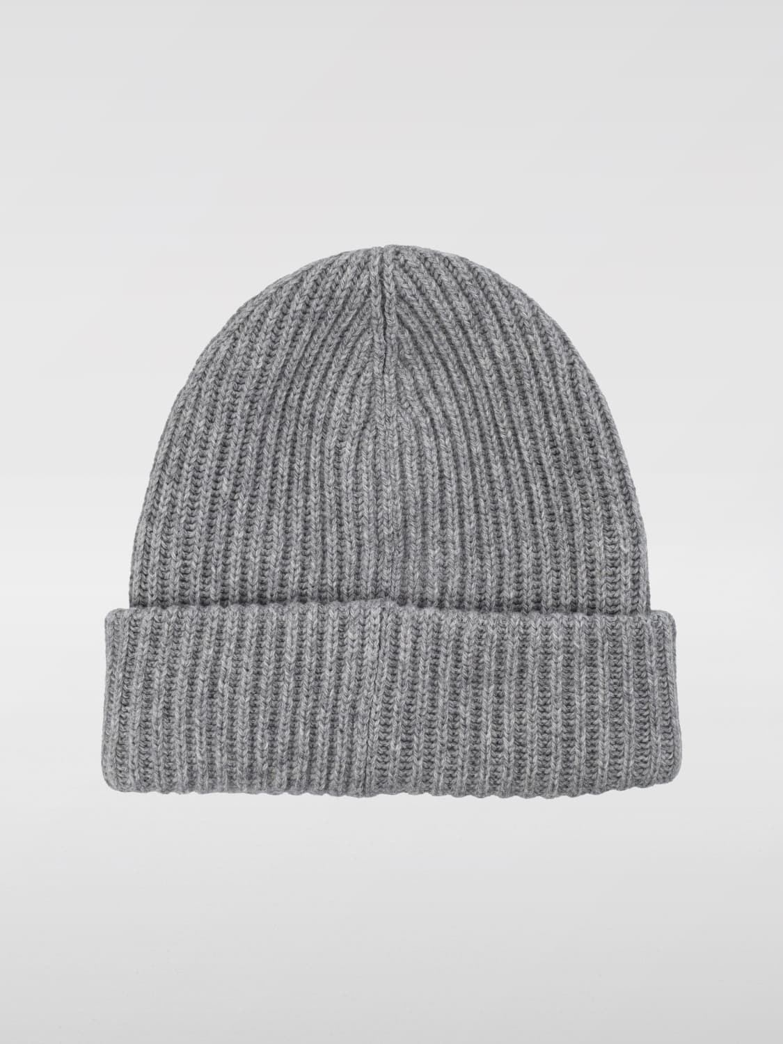 GANNI CAPPELLO: Cappello Ganni in misto lana riciclata a coste , Grigio - Img 2