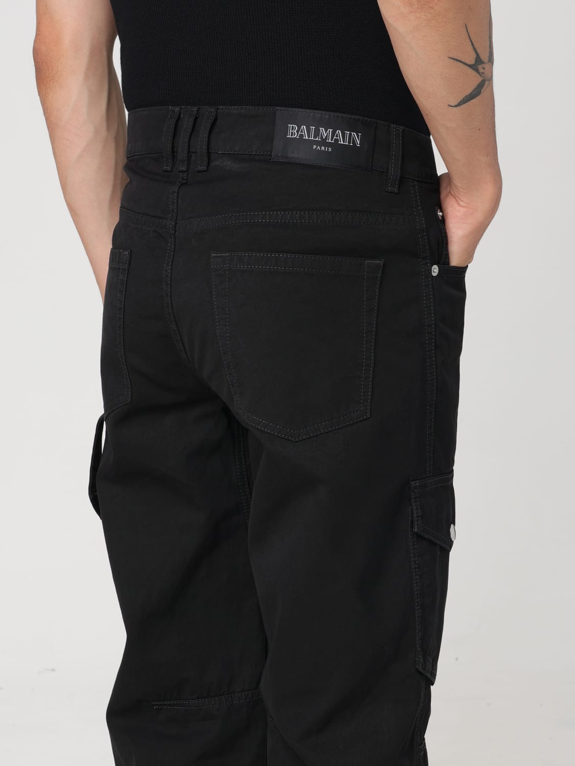 BALMAIN JEANS: Jeans men Balmain, Black - Img 5