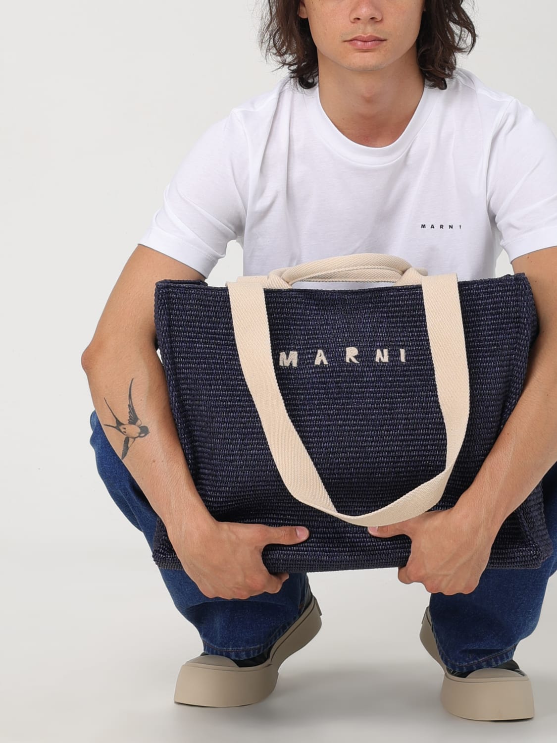 MARNI T恤: T恤 男士 Marni, 白色 - Img 2