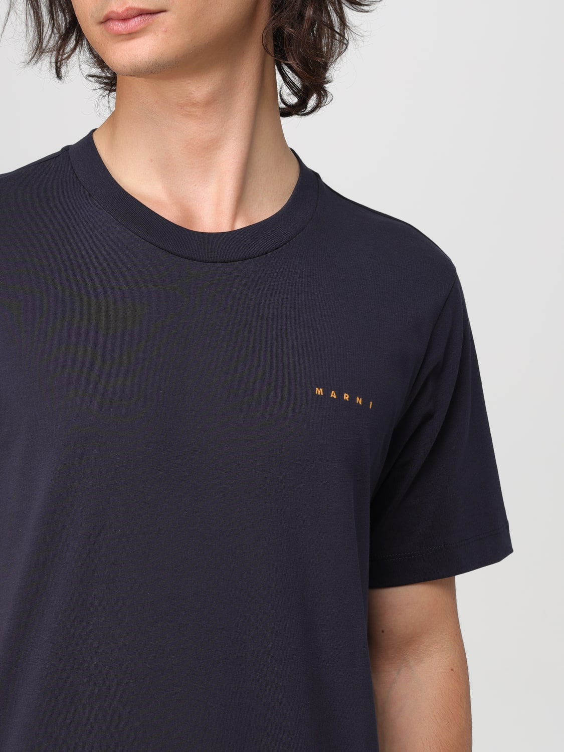 MARNI T恤: T恤 男士 Marni, 蓝色 - Img 5