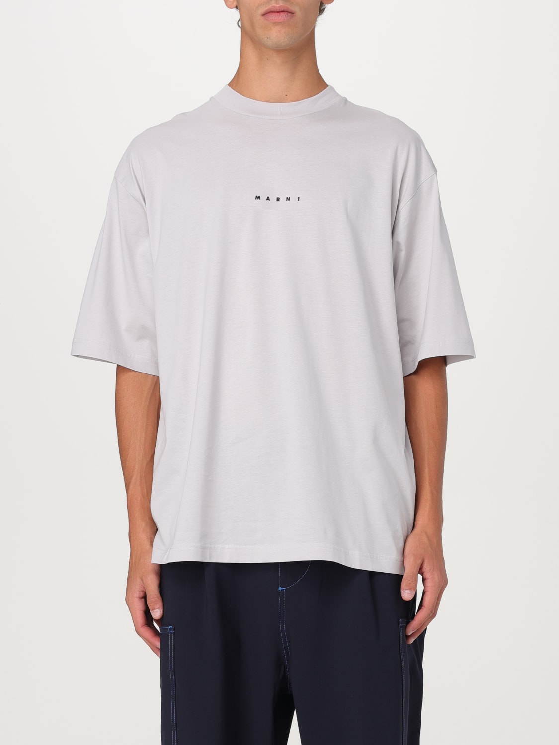 Giglio T-shirt oversize con mini logo Marni