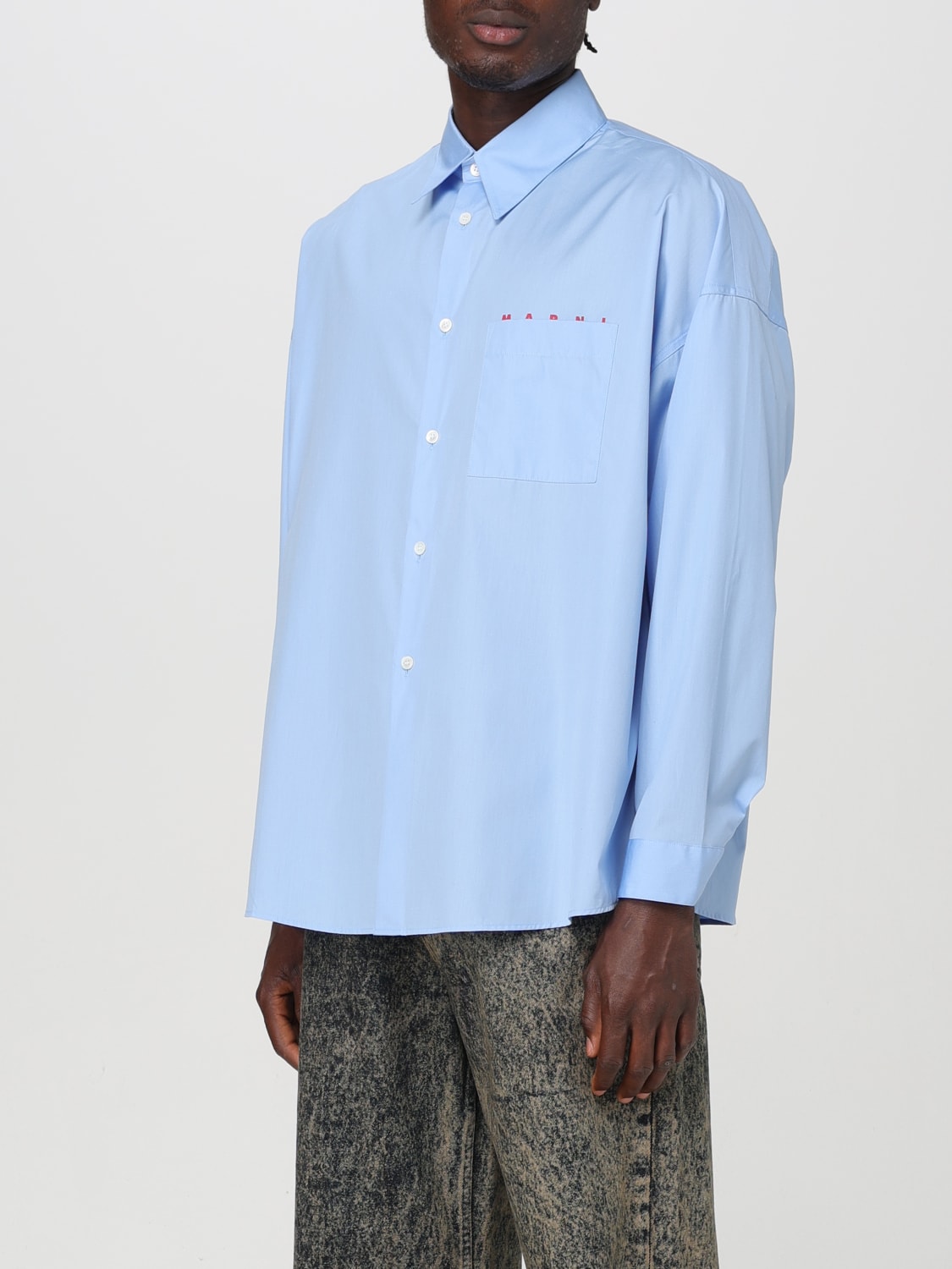 MARNI SHIRT: Shirt men Marni, Sky Blue - Img 4