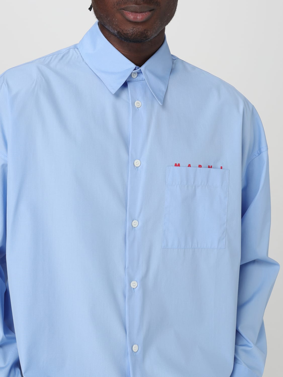 MARNI SHIRT: Shirt men Marni, Sky Blue - Img 5