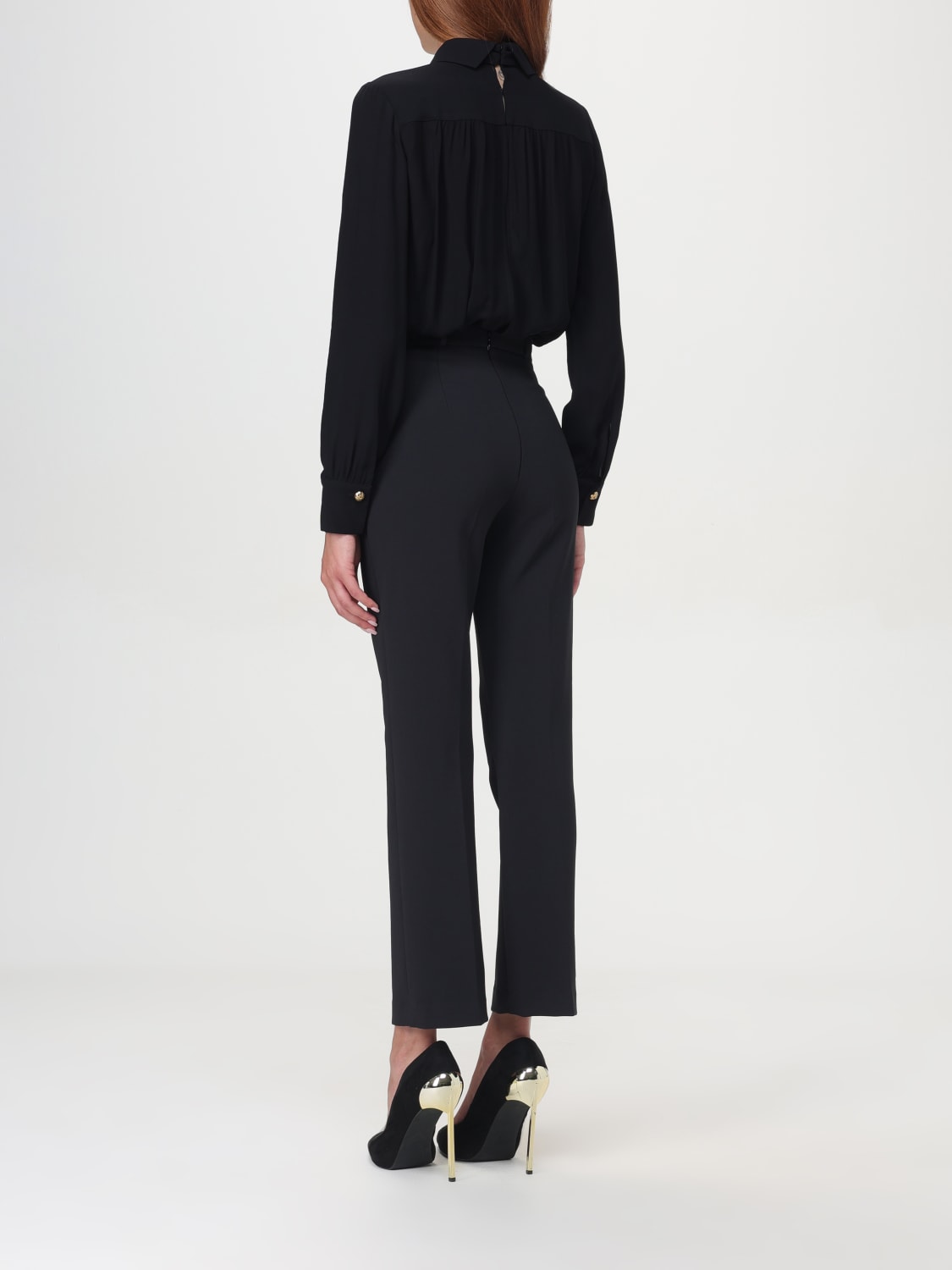 ELISABETTA FRANCHI JUMPSUIT: Jumpsuit damen Elisabetta Franchi, Schwarz - Img 2