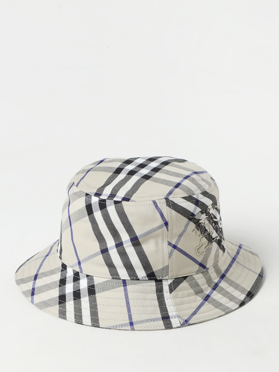 Giglio Cappello Check Burberry in cotone stampato