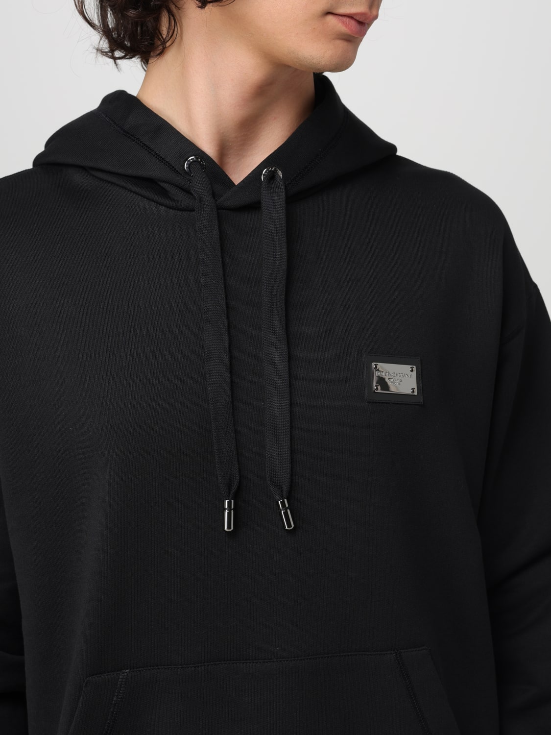Hoodie with Dolce&Gabbana print in Green for Men