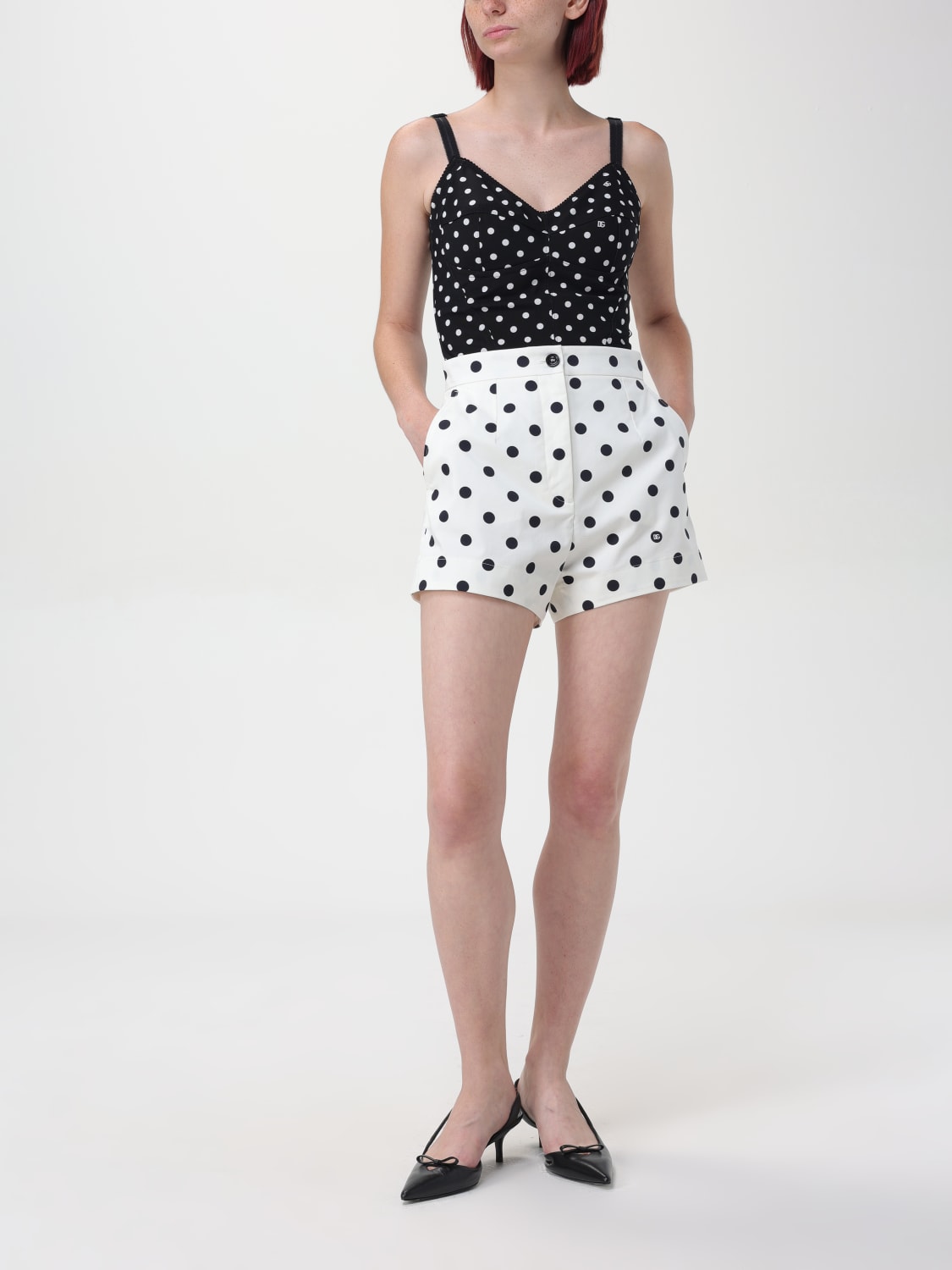 DOLCE & GABBANA SHORT: Short femme Dolce & Gabbana, Blanc - Img 2