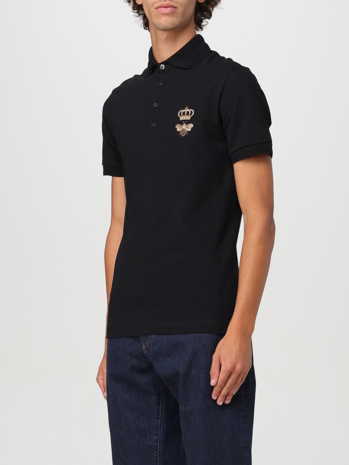 DOLCE & GABBANA POLO SHIRT: Polo shirt men Dolce & Gabbana, Black - Img 3