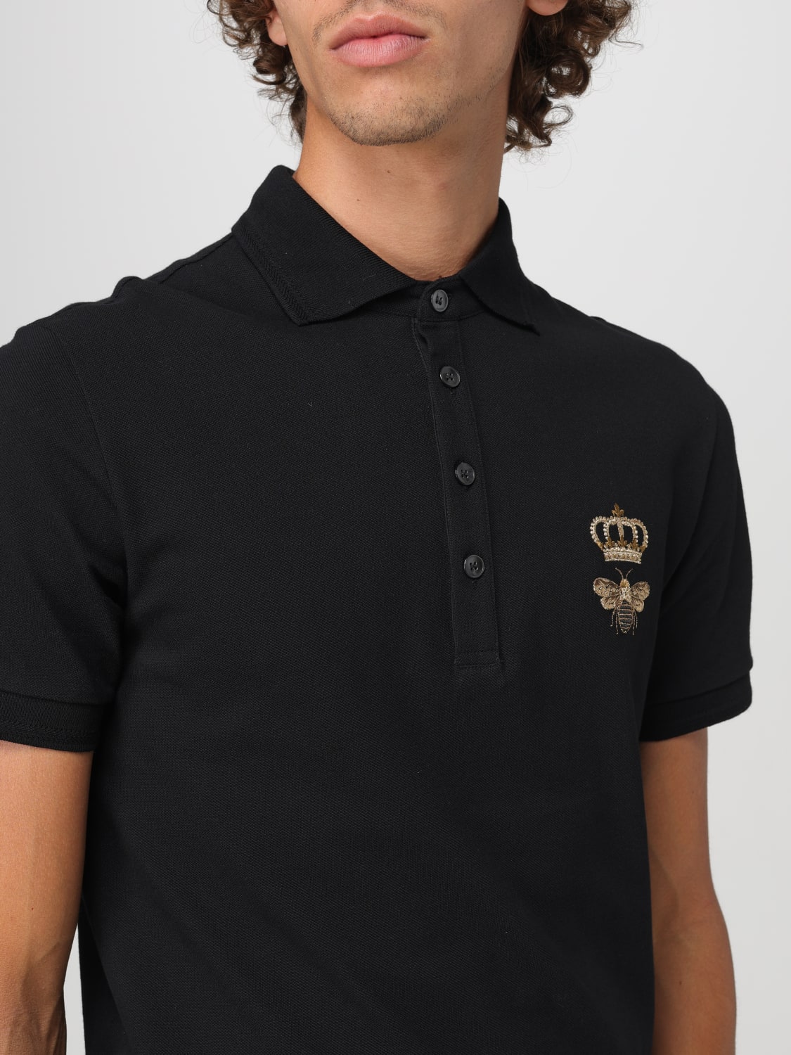 DOLCE & GABBANA POLO SHIRT: Polo shirt men Dolce & Gabbana, Black - Img 4