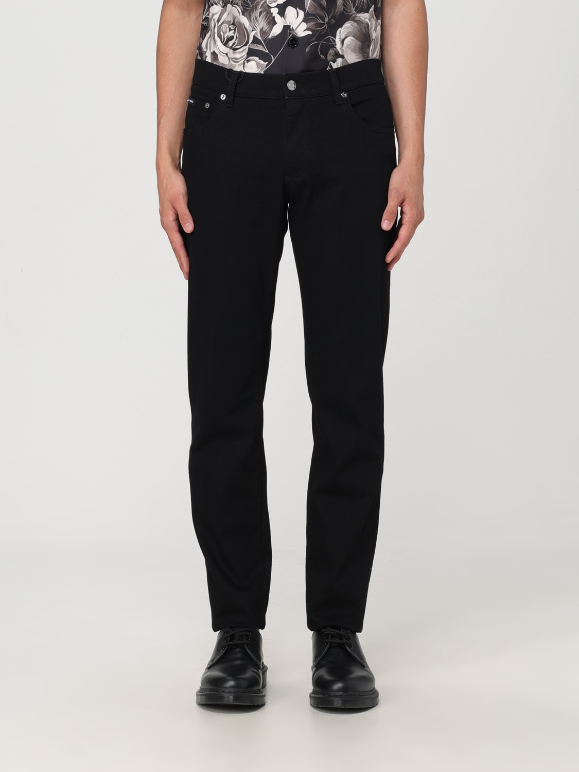 DOLCE & GABBANA JEANS: Pants men Dolce & Gabbana, Black - Img 1