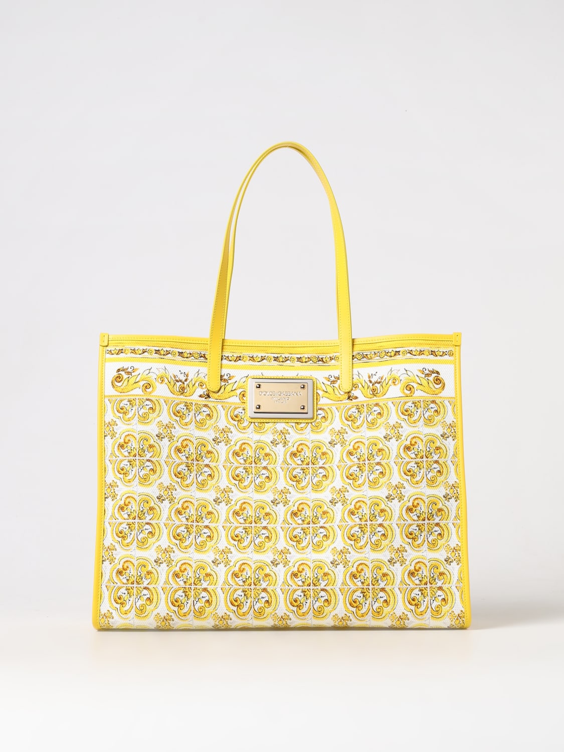 DOLCE & GABBANA TOTE BAGS: Handbag woman Dolce & Gabbana, Yellow - Img 1