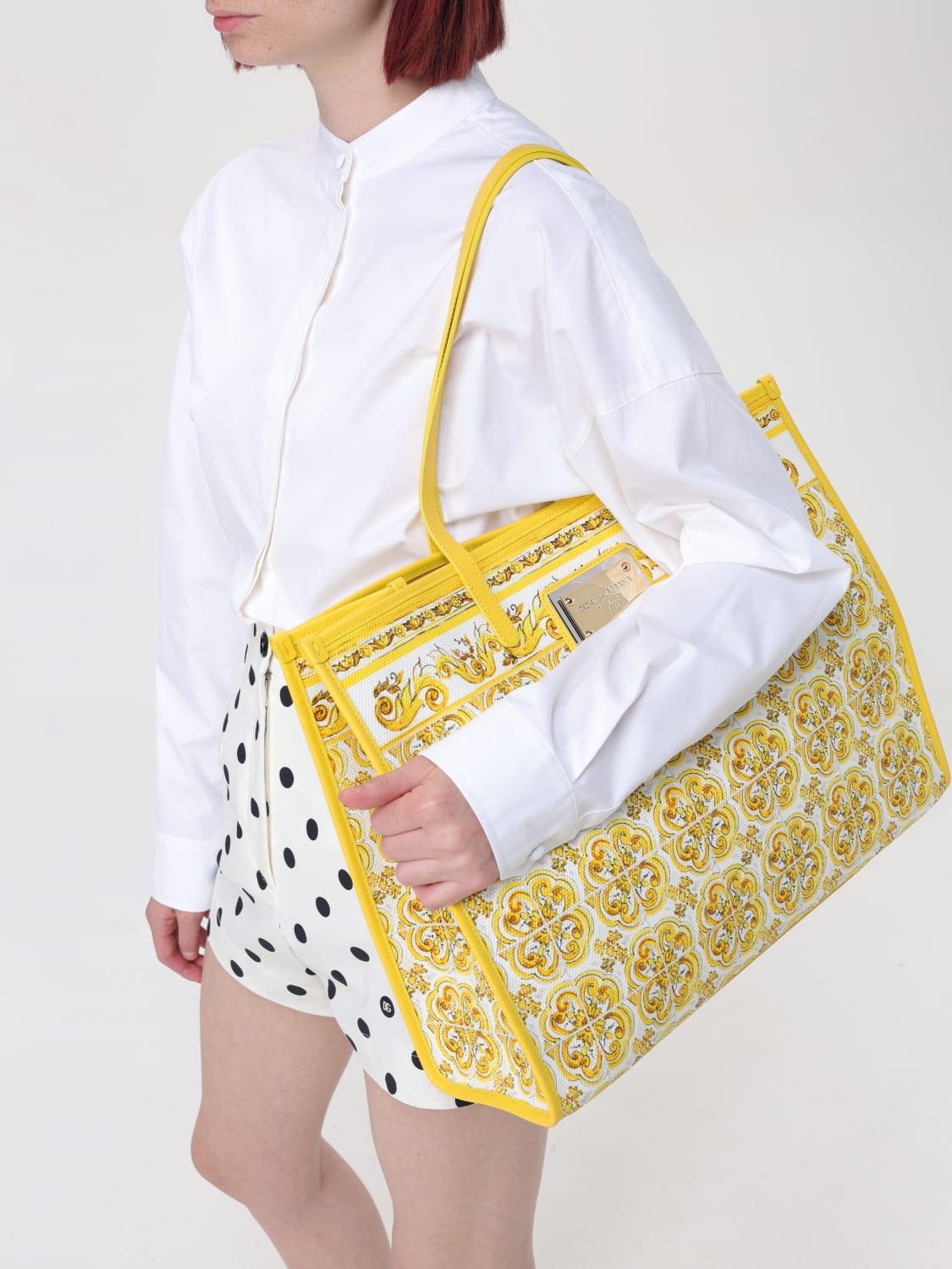 DOLCE & GABBANA TOTE BAGS: Handbag woman Dolce & Gabbana, Yellow - Img 2