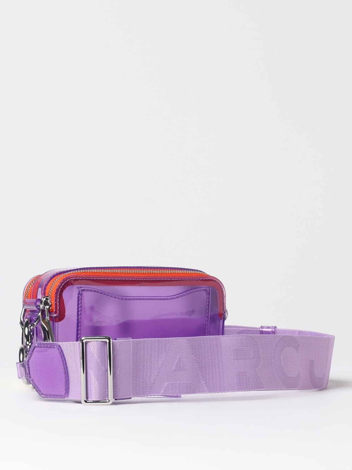 MARC JACOBS BORSA MINI: Borsa The Jelly Snapshot Marc Jacobs in pvc , Viola - Img 2