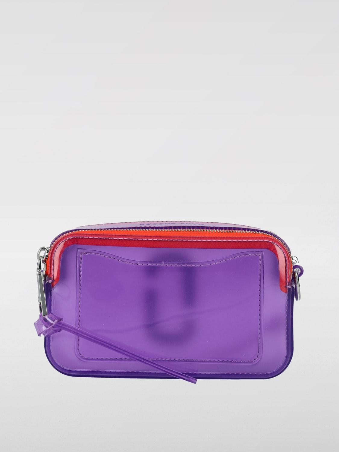 MARC JACOBS BORSA MINI: Borsa The Jelly Snapshot Marc Jacobs in pvc , Viola - Img 4