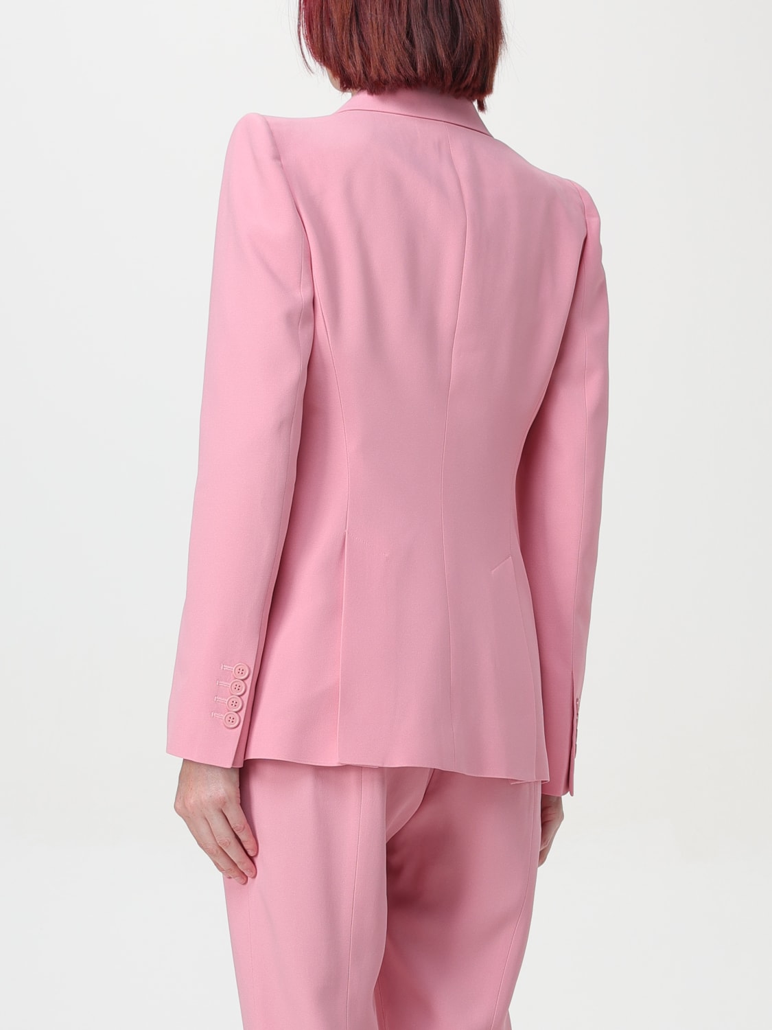 【関税&送料込】Alexander Mcqueen Pink Wool Blend Blazer Alexander McQueen Blazer, Size 40 IT