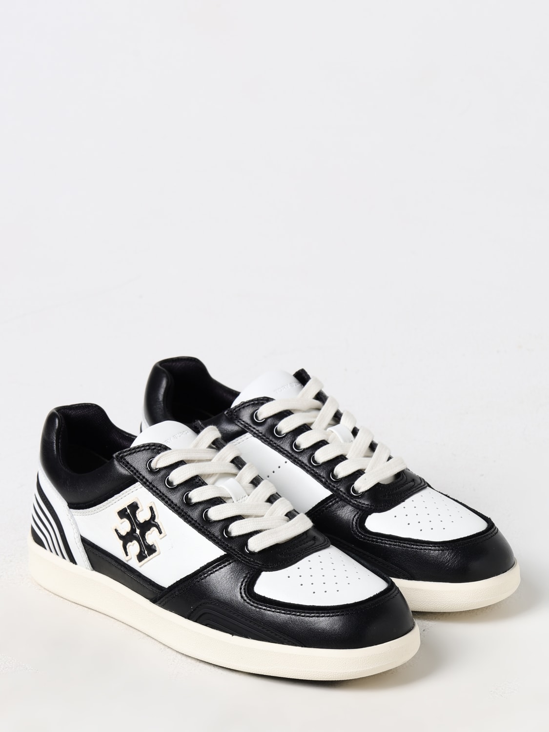 スニーカー TORY BURCH Woman Sneakers White 152959 001 Buy (Women) TORY BURCH Low-Top Sneaker 'Black and White