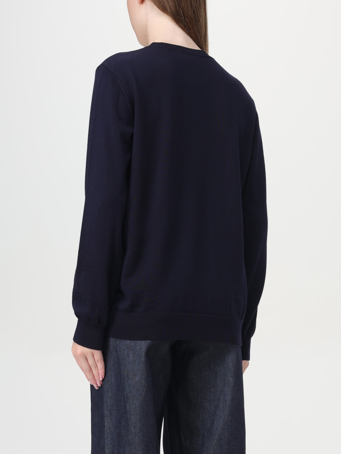 A.P.C. MAGLIA: Maglia in lana merino basic A.P.C., Blue - Img 2